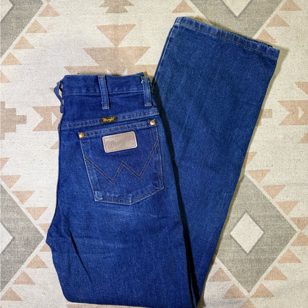 Wrangler Vintage Western Men's Blue Jeans Cowboy Cut